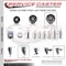 Service Caster 5 Inch Semi Steel Swivel 58 Inch Threaded Stem Caster Set with Total Lock Brake SCC-TSTTL20S515-SSR-58212-4 - alternate 4